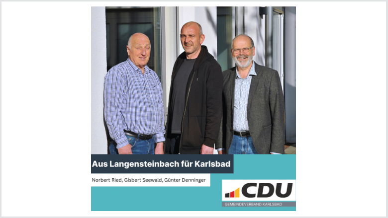 Norbert Ried: Rentner  Gisbert Seewald: Techn. Angestellter  Günter Denninger: Dipl. Agraringenieur
