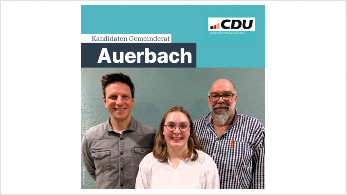 GEMEINDERAT: von links: Steffen Langendörfer, Esther Beutelspacher, Markus Beutelspacher