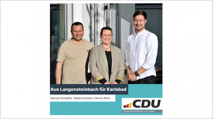 Samuel Schöpfle: Gärtnermeister  Tabea Erdmann: Apothekerin  Dennis Rihm: Kaufm. Angestellter
